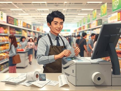 收银打印机怎么安装纸