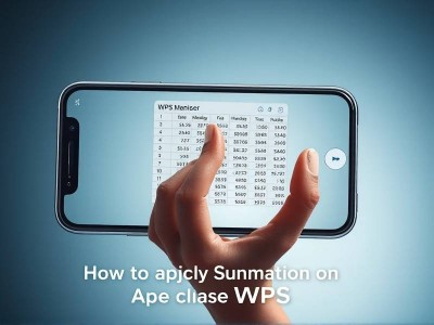 苹果手机wps求和怎么操作