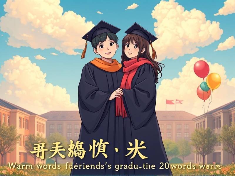给好友的留言暖心的话20字毕业