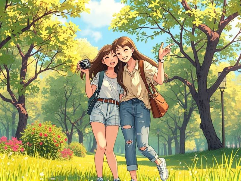 和闺蜜出去玩开心的朋友圈文案简短
