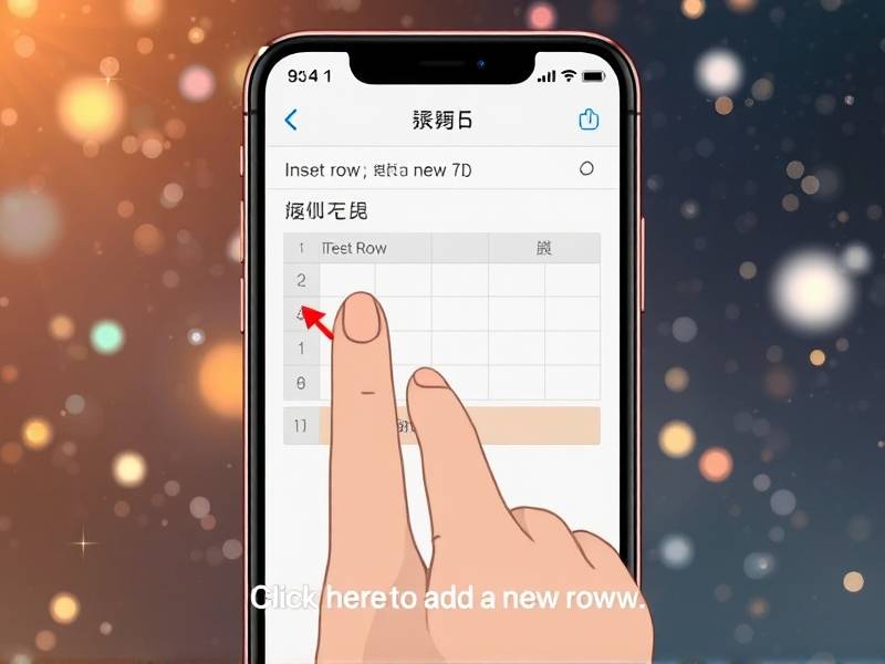 苹果手机wps表格怎么添加一行