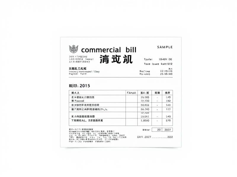 商业承兑汇票样本