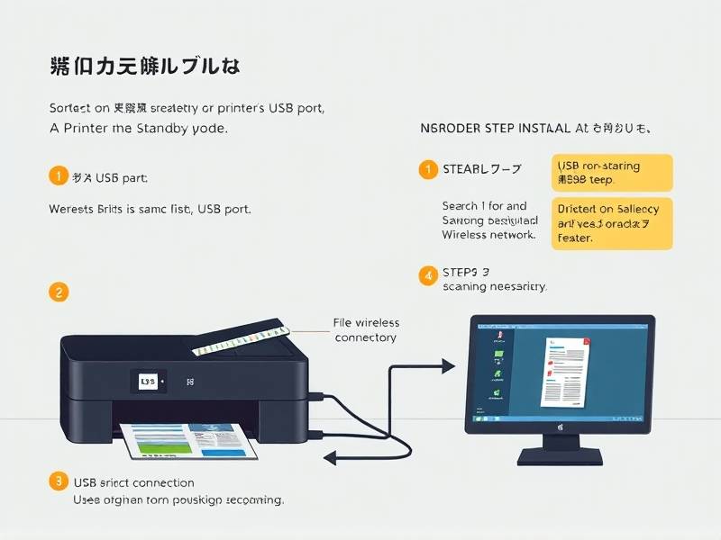 台式电脑怎样连接打印机扫描